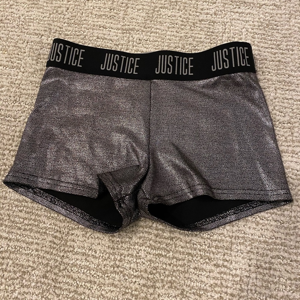 Girls shiny justice dance shorts